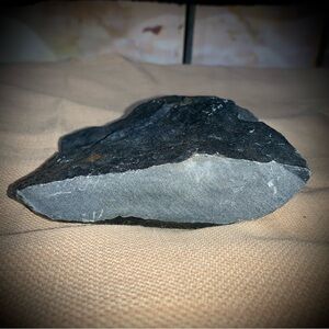 🪨 ⚫ Solid Dark Stone Specimen | Raw Natural Rock | Heavy Geological Piece 2+ lbs
